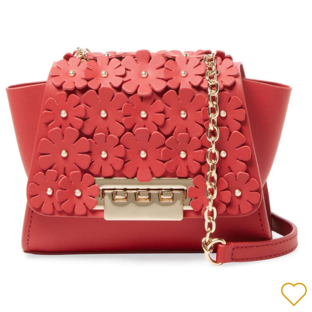 Zac Posen Eartha Floral Leather Chain Crossbody